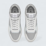 B27 Uptown Low-Top Sneaker ’White and Dior Gray Grained Calfskin with Dior Gray Dior Gravity Leather’
