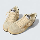 Ball Star LTD 'Nappa and Suede with Gold Glitter Star and Black Glitter Heel Tab'