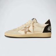 Ball Star LTD 'Nappa and Suede with Gold Glitter Star and Black Glitter Heel Tab'