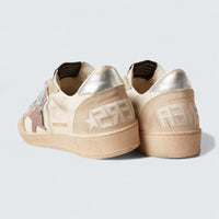 Ball Star LTD 'White Nappa and Pearl Suede with Mauve Leather Star'