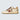 Ball Star LTD 'White Leather with Burgundy Glitter Star and Beige Suede Heel Tab'