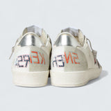 Ball Star LTD 'White Nappa with Red Leather Star and Silver Metallic Heel Tab'