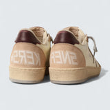 Ball Star LTD 'Light Yellow Leather with White Leather Star and Burgundy Leather Heel Tab'