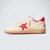 Ball Star Wishes 'White Nappa Leather with Red Laminated Star and Heel Tab'