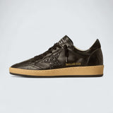 Ball Star 'Black Nappa with Black Glitter Star and Suede Heel Tab'