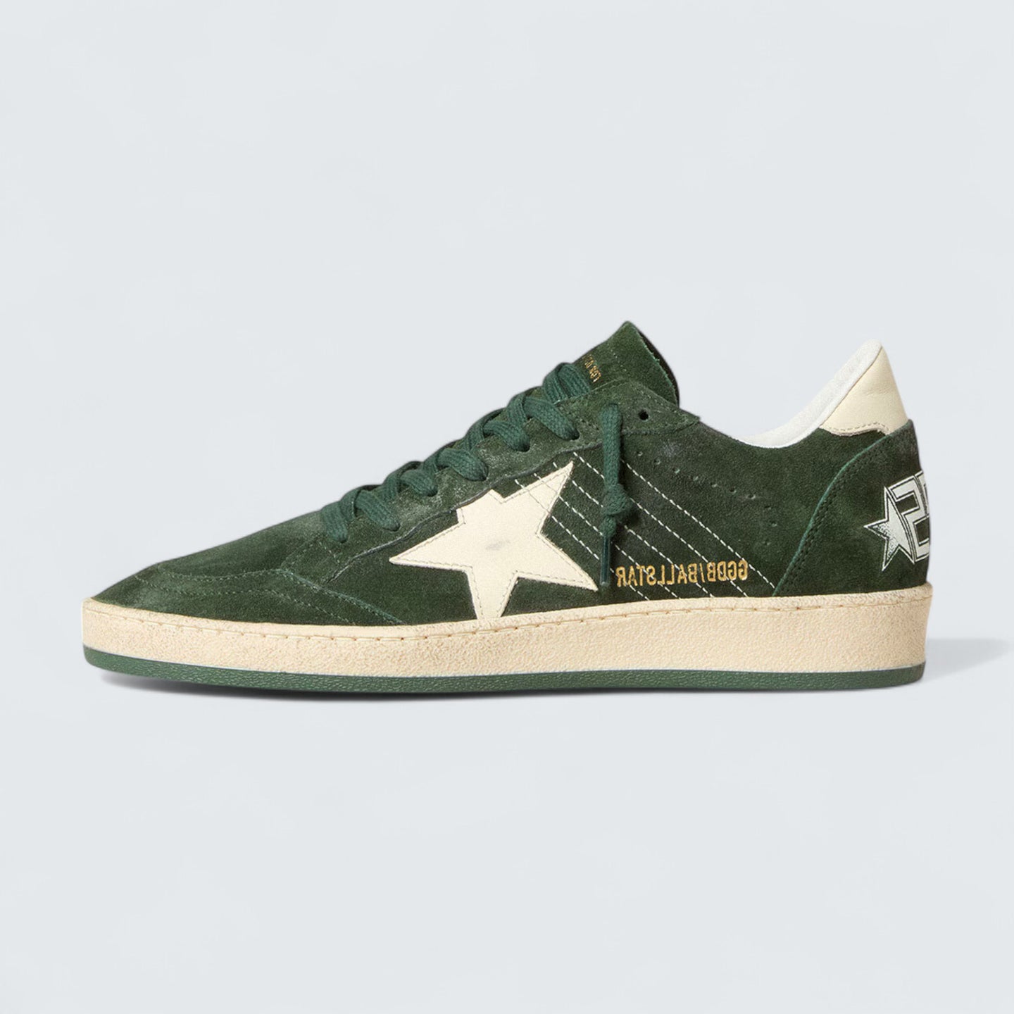 Ball Star 'Green Suede with White Leather Star and Heel Tab'