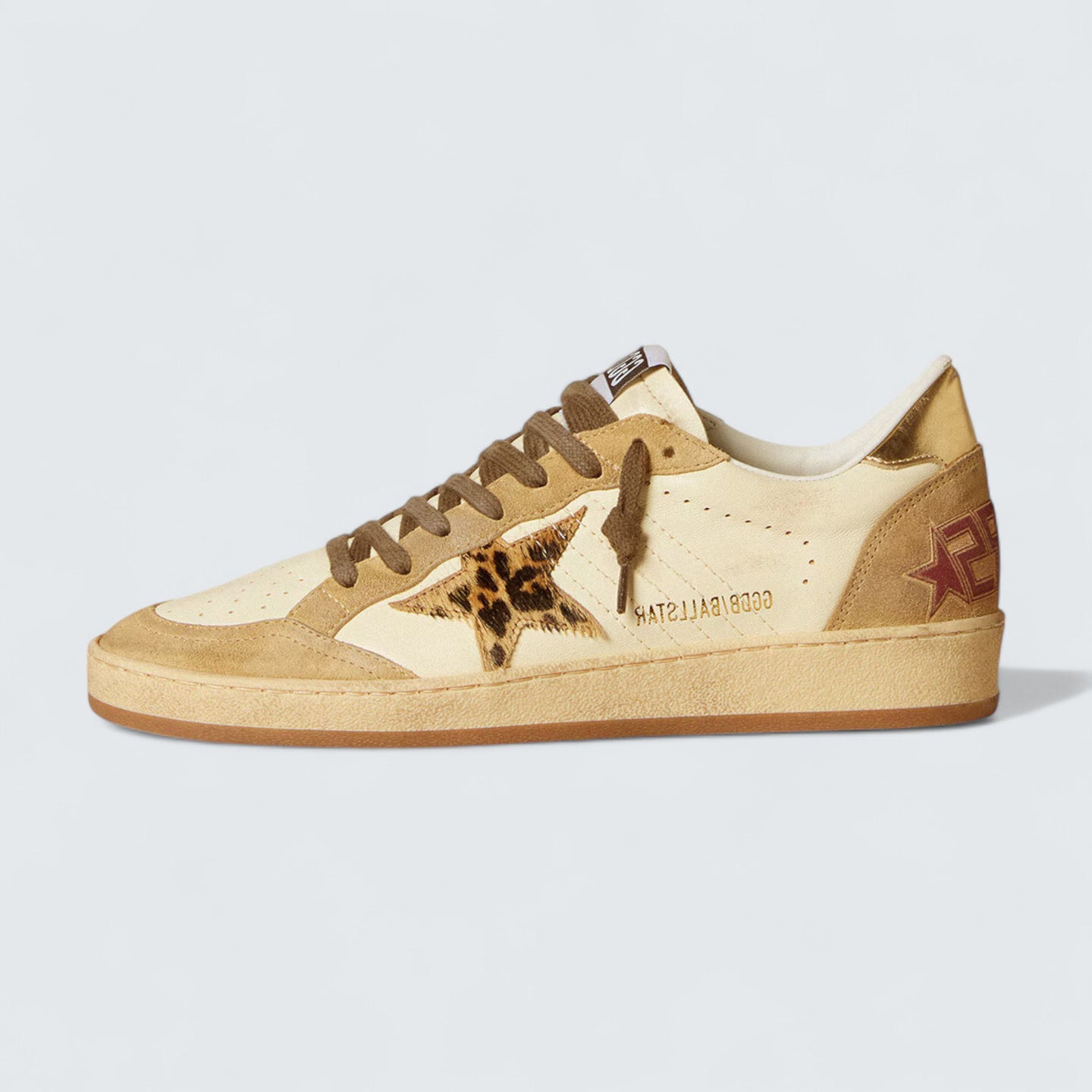 Ball Star 'Nappa and Suede with Pony Skin Star and Metallic Heel Tab'