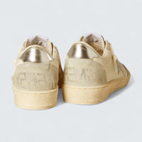 Ball Star 'White Nappa with Silver Swarovski Micro-Crystal Star and Metallic Silver Leather Heel Tab'