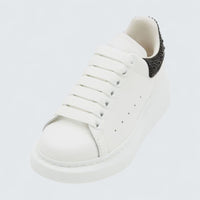 Oversized Sneaker in White Jet Black