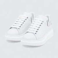 Oversized Sneaker in White Mirror
