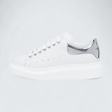 Oversized Sneaker in White Mirror