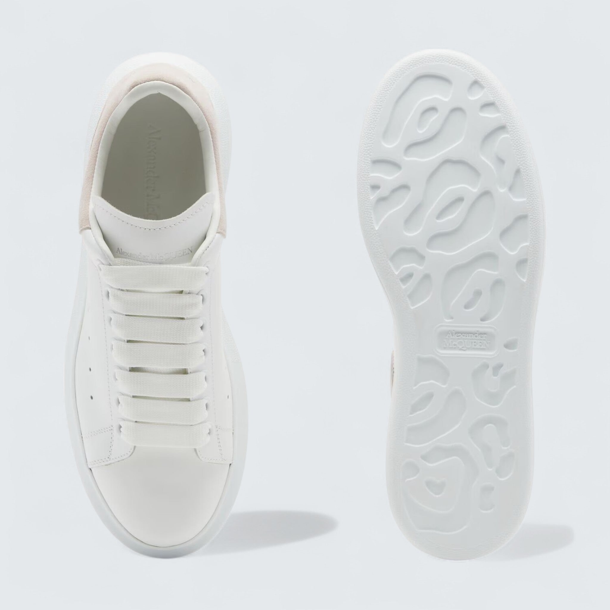 Oversized Sneaker in White Patchouli