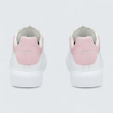 Oversized Sneaker in White Pink