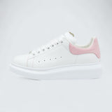 Oversized Sneaker in White Pink