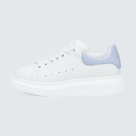 Oversized Sneaker in White Shirting Blue