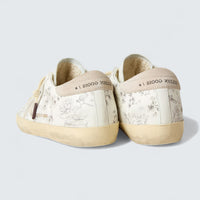 Super-Star LTD CNY 'White Leather with Gray Star and Lettering'