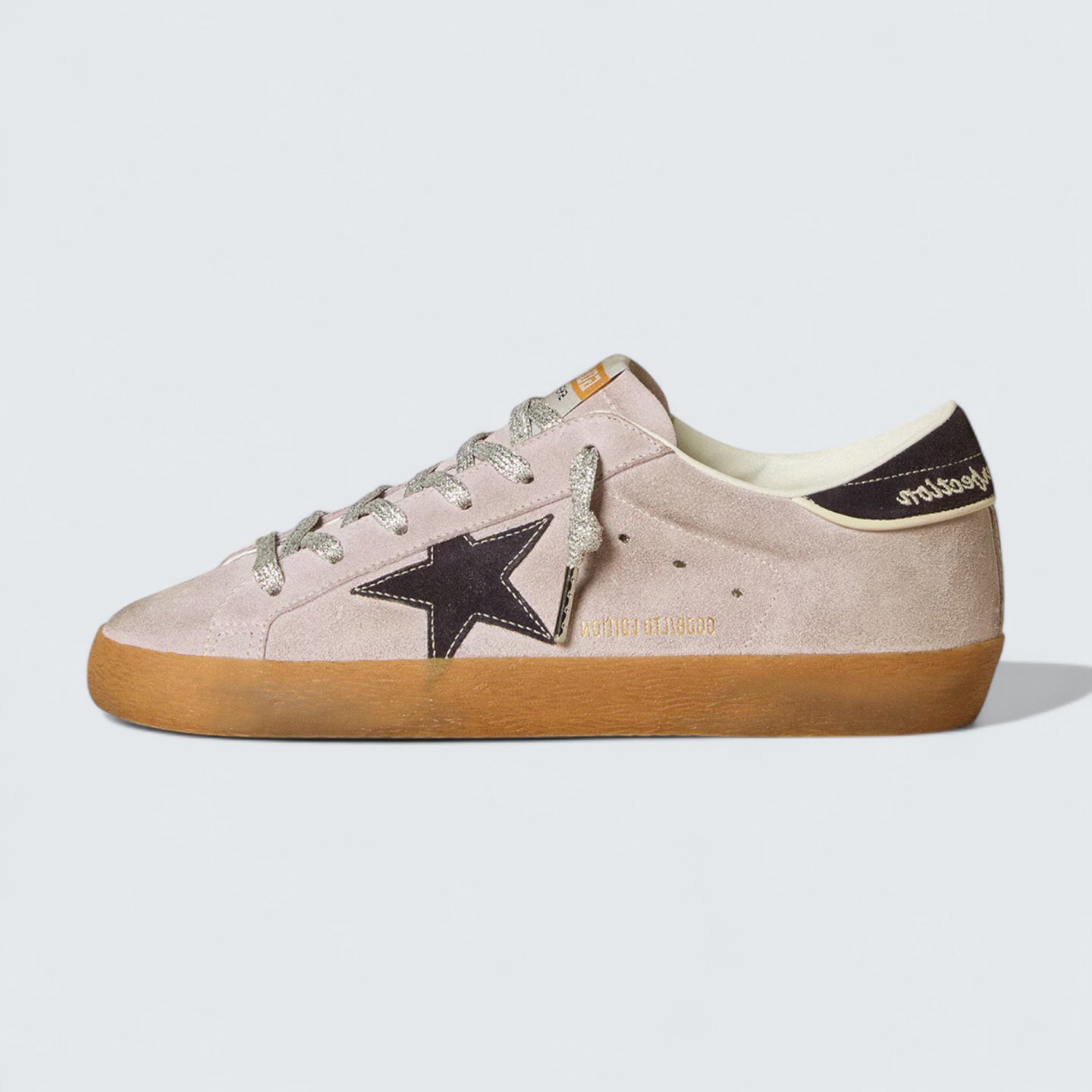 Super-Star LTD 'Lilac Suede with Midnight Blue Suede Star and Heel Tab'