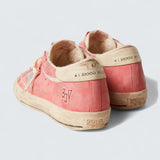 Super-Star LTD 'Red Suede with Silver Star and Leather Heel Tab'