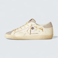 Super-Star LTD 'White Leather with Swarovski Micro-Crystal Inserts'