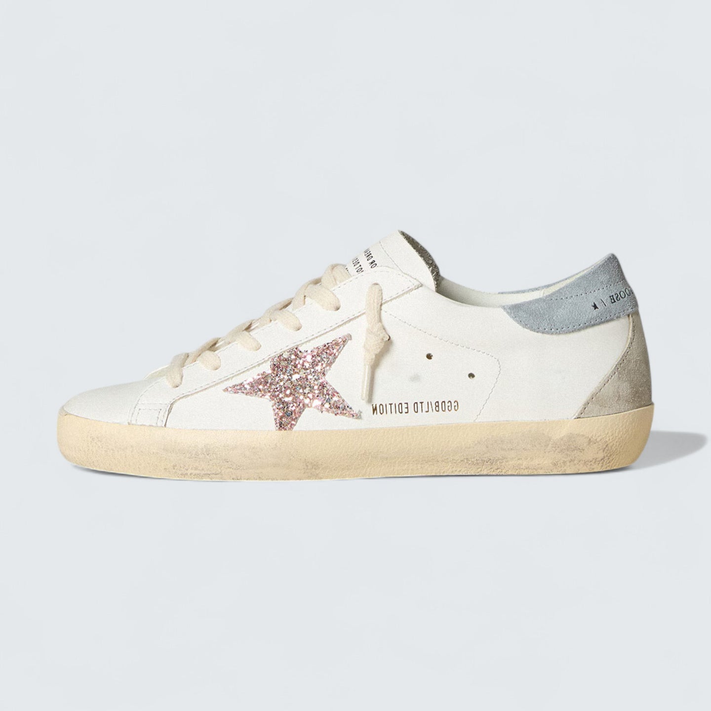 Super-Star LTD 'Multicolor Glitter Star and Suede Heel Tab'