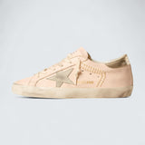 Super-Star 'Pink Nappa with Ice-Gray Suede Star and Platinum Heel Tab'