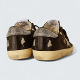 Super-Star 'Black Suede with Swarovski Crystals and Silver Star'