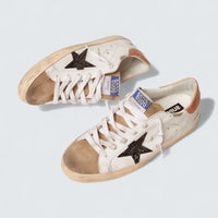 Super-Star 'Black Glitter Star and Pink Heel Tab'