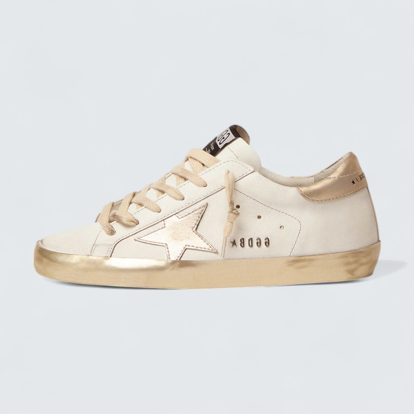 Super-Star 'Gold Sparkle Foxing and Metal Stud Lettering'