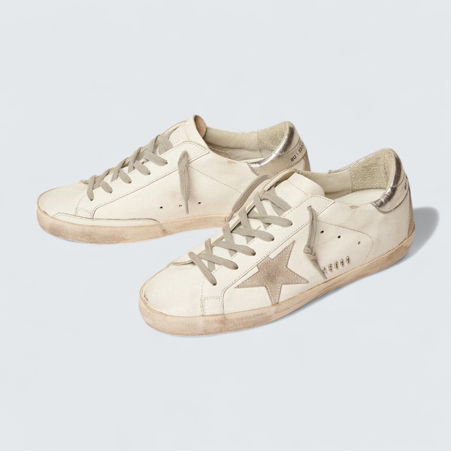 Super-Star 'Silver Heel Tab and Metal Stud Lettering'