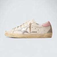 Super-Star 'Silver Leather Star and Pink Heel Tab'