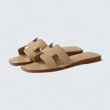 Oran Sandals 'Beige Lin'