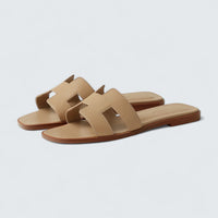 Oran Sandals 'Beige Lin'