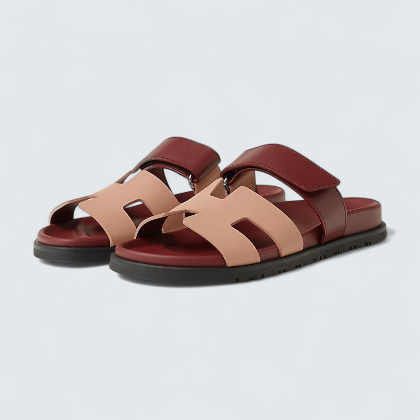 Chypre Sandals 'Beige Perlino / Rouge H'