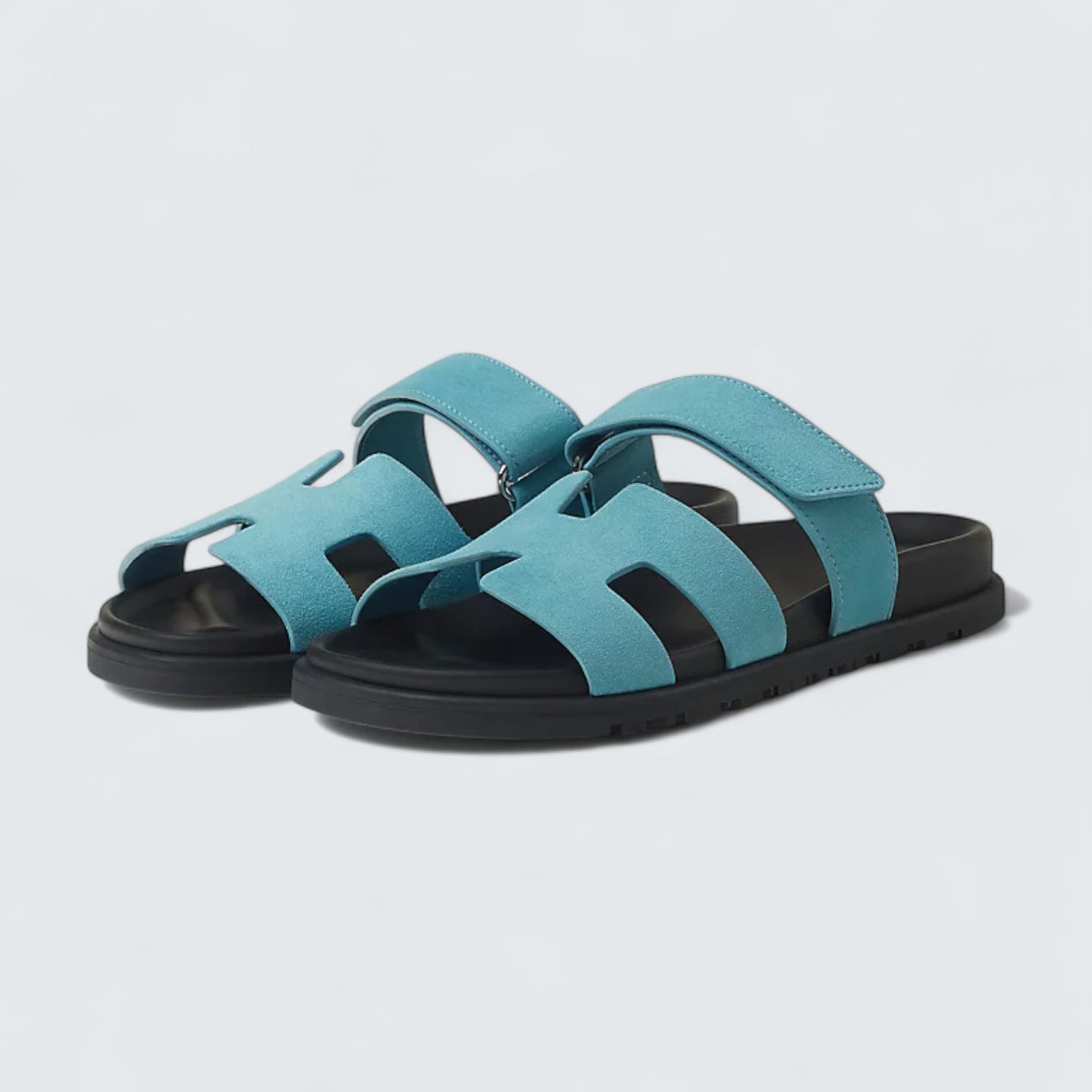 Chypre Sandals 'Bleu Minéral'