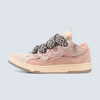 Leather Curb Sneakers 'Pink'