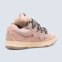 Leather Curb Sneakers 'Pink'