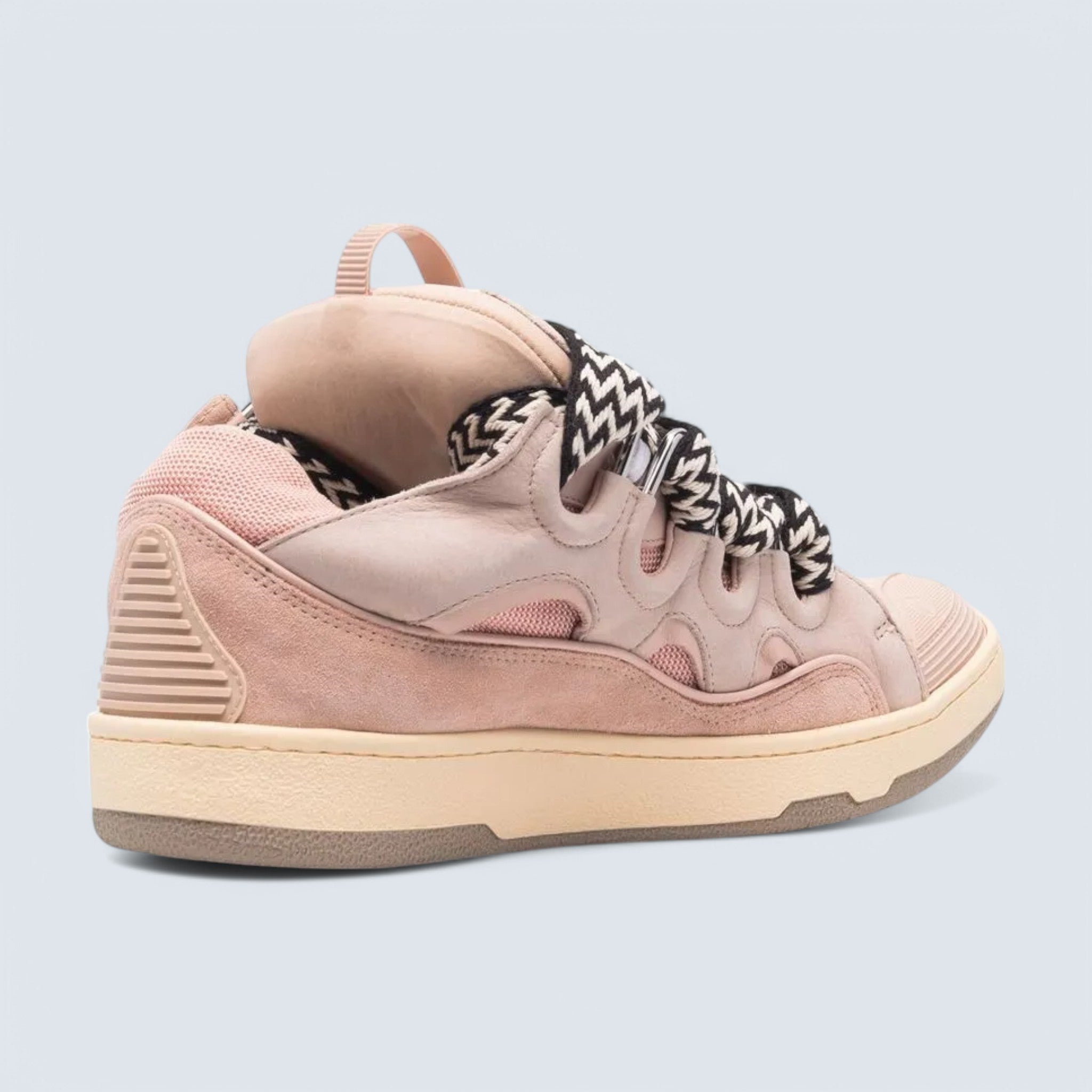 Leather Curb Sneakers 'Pink'