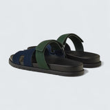 Chypre Sandals 'Bleu Océan / Vert Bouteille'