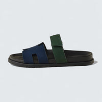 Chypre Sandals 'Bleu Océan / Vert Bouteille'
