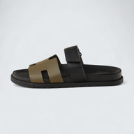 Chypre Sandals 'Vert Toundra / Noir'