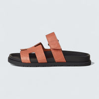 Chypre Sandals 'Rose Bois De Santal / Rouge De Turin'