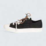 Washed Denim Sneakers 'Black'