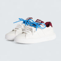 Leather Sneakers 'White/Crimson'