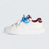 Leather Sneakers 'White/Crimson'