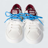 Leather Sneakers 'White/Crimson'