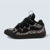 Curb Rhinestone Sneakers 'Black'