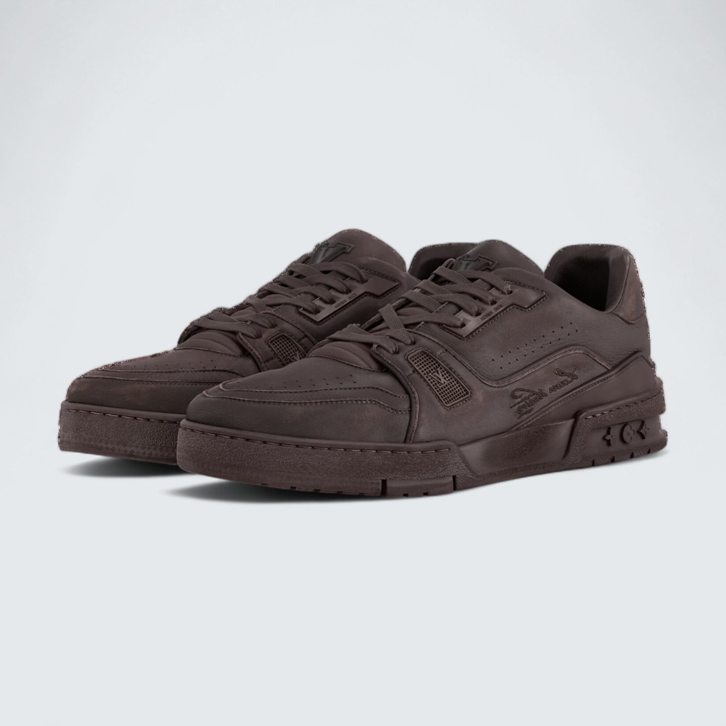 LV Trainer Distressed Sneaker 'Marron'