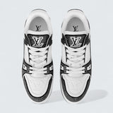 LV Trainer Sneaker 'Black White Rhinestones'
