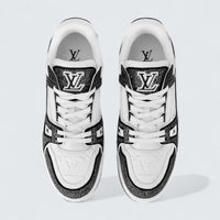 LV Trainer Sneaker 'Black White Rhinestones'