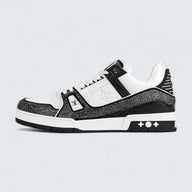 LV Trainer Sneaker 'Black White Rhinestones'